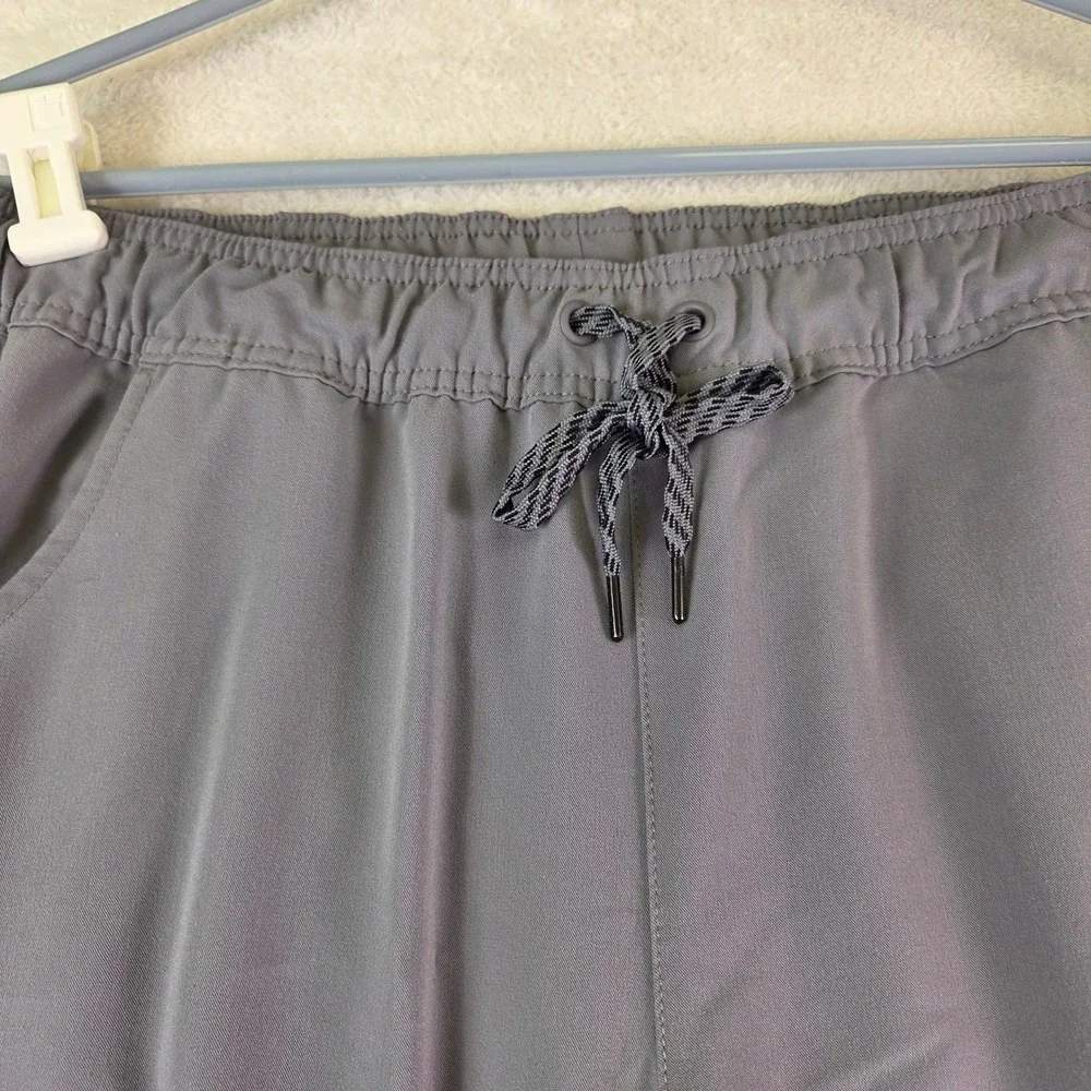 Jaanuu Womens Grey Scrub Set Top XL and Jogger Pants Size L Medical Uniform